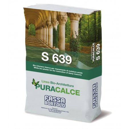 Bio-intonaco Fassa S639 macroporoso bianco per il risanamento (Sacco da 25 kg) Fassa Bortolo - 1