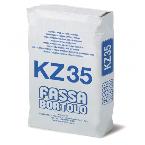 Intonaco di fondo Fassa KZ35 con idrorepellente per zoccolatura (Sacco da 25 kg) Fassa Bortolo - 1