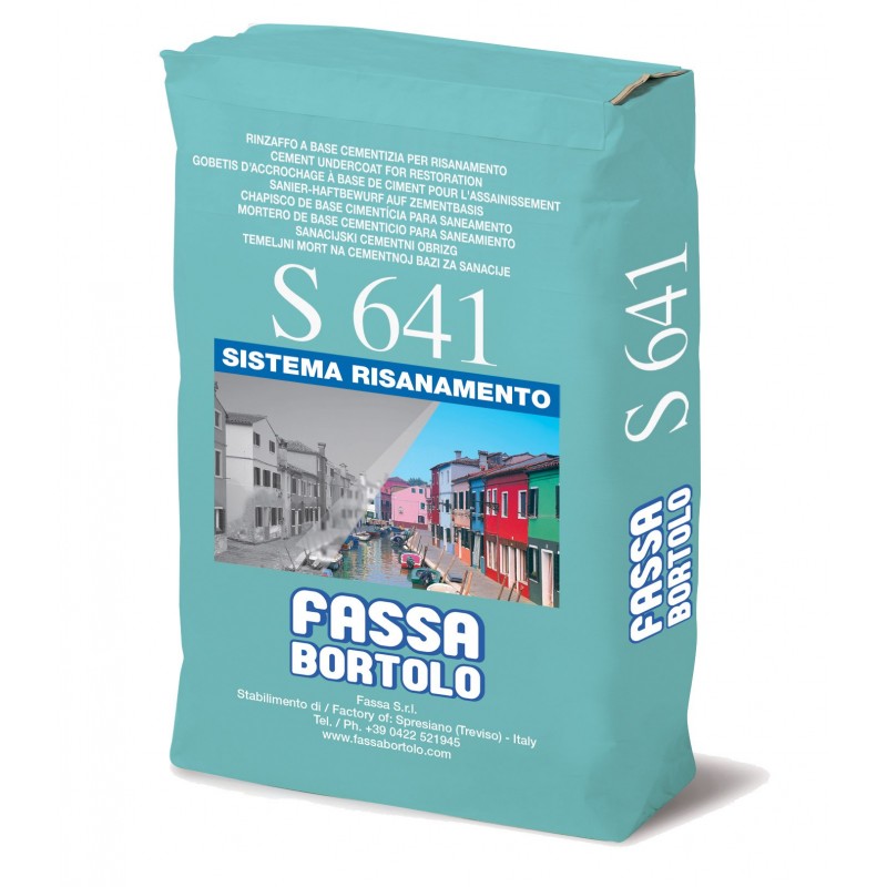 Rinzaffo Fassa S641 per il risanamento di murature umide (Sacco da 25 Kg) Fassa Bortolo - 1 Rinzaffo Fassa S641 per il risanamento di murature umide (Sacco da 25 Kg) Fassa Bortolo - 1