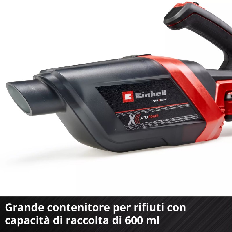 EINHELL ASPIRAPOLVERE PORTATILE A BATTERIA TE-HV 18/06 Li - Solo