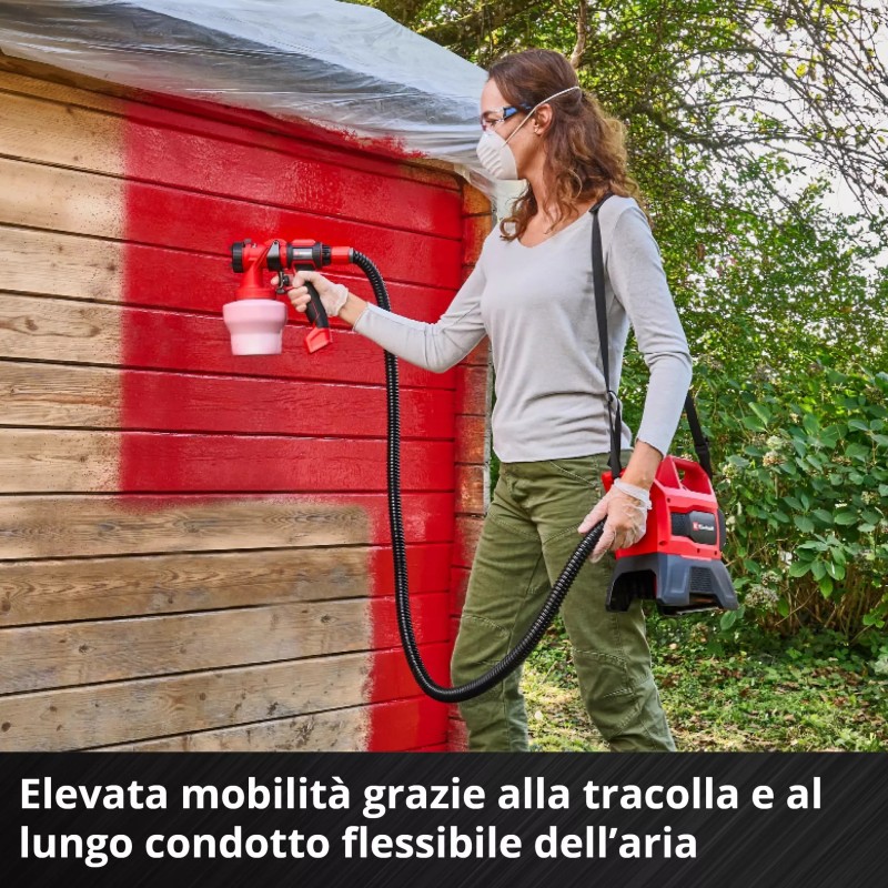 EINHELL PISTOLA A SPRUZZO A BATTERIA TE-SY 18/90 Li-Solo