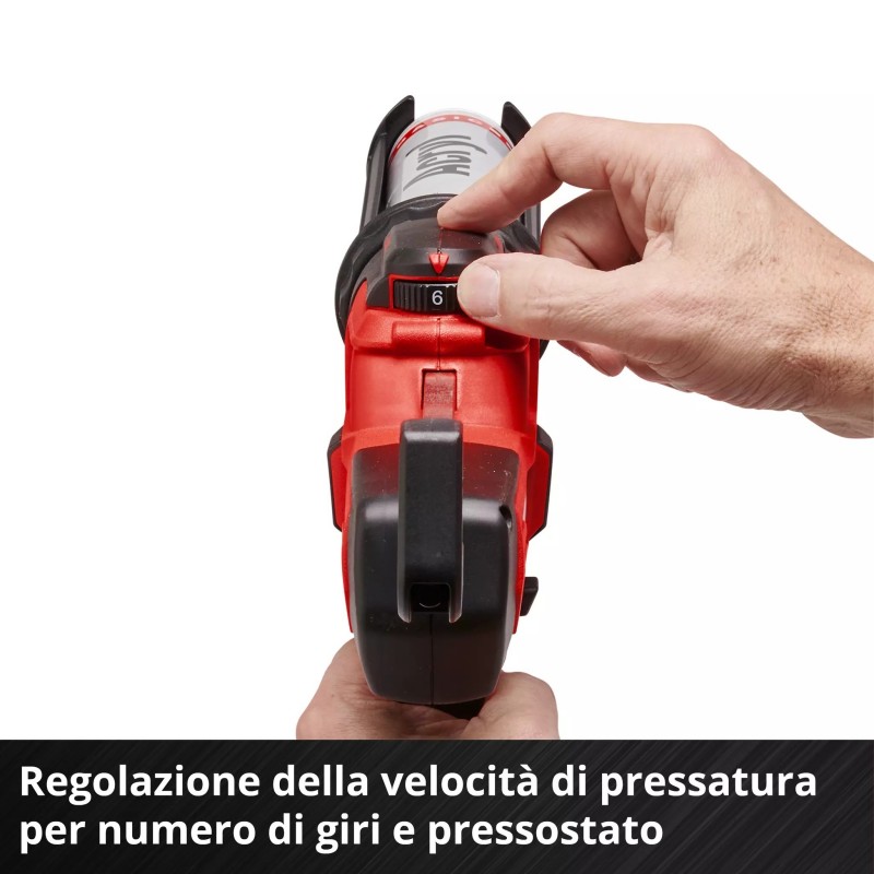 EINHELL PISTOLA PER SILICONE A CARTUCCIA TE-SG 18/10 Li-Solo