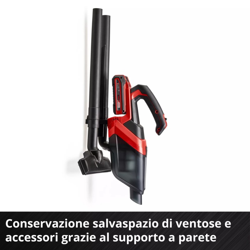 EINHELL ASPIRAPOLVERE PORTATILE A BATTERIA TE-HV 18/06 Li - Solo