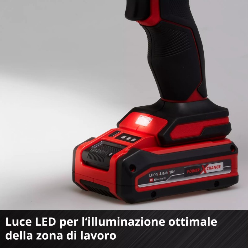 EINHELL PISTOLA PER SILICONE A CARTUCCIA A BATTERIA TE-SG 18/10 Li-Solo