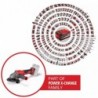 EINHELL SMERIGLIATRICE ANGOLARE A BATTERIA AXXIO 18/125 Q