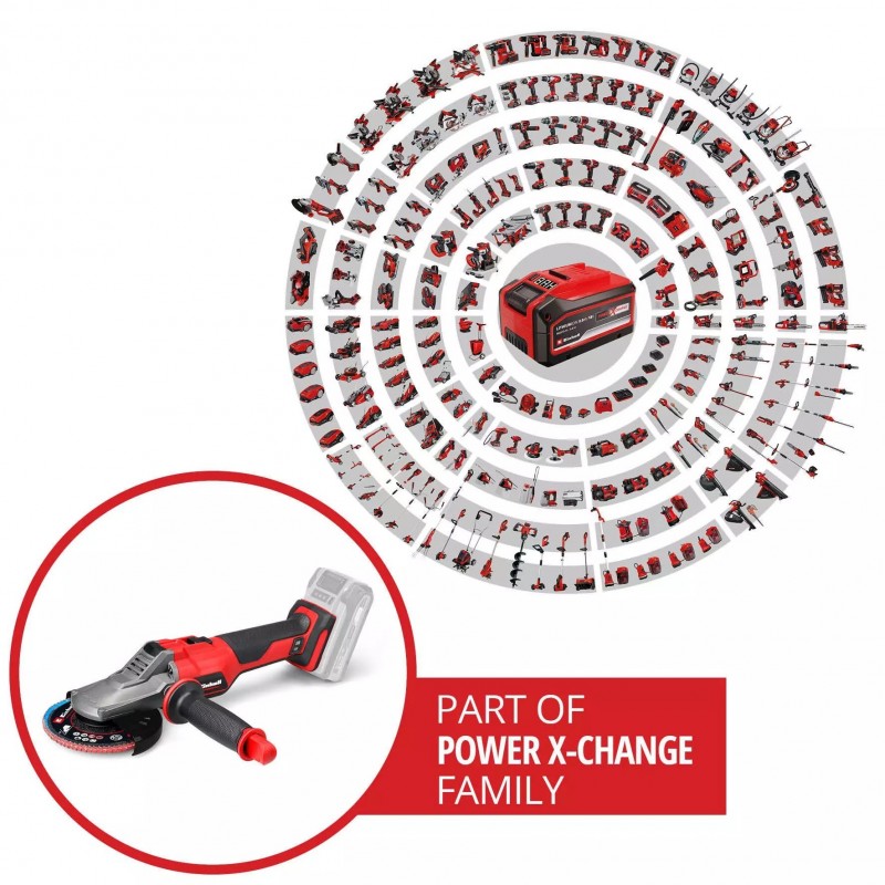 EINHELL SMERIGLIATRICE ANGOLARE A BATTERIA TP-AG 18/125 F Li BL - Solo