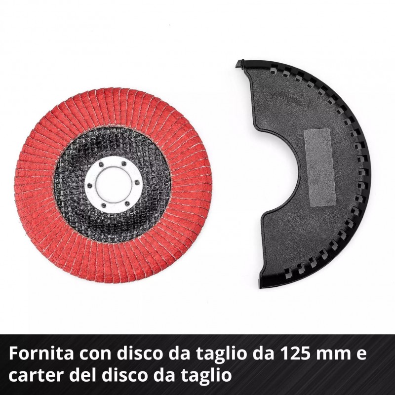 EINHELL SMERIGLIATRICE ANGOLARE A BATTERIA TP-AG 18/125 F Li BL - Solo