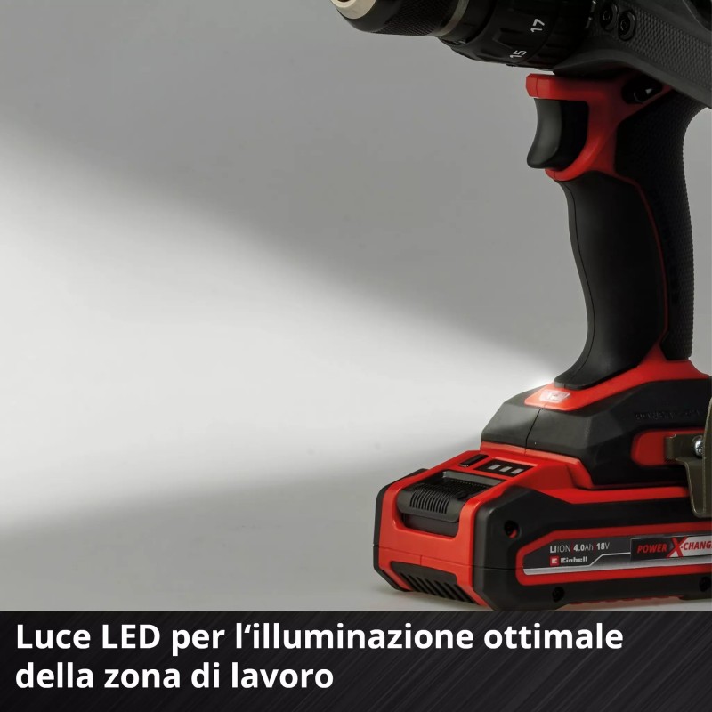 EINHELL TRAPANO AVVITATORE A PERCUSSIONE TP-CD 18/120 Li-i BL - Solo