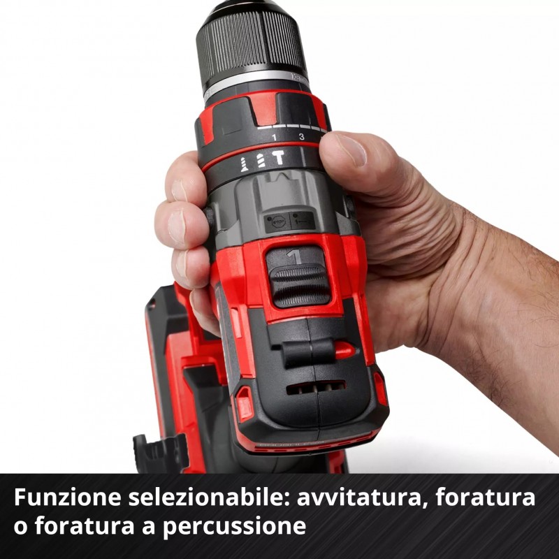 EINHELL TRAPANO AVVITATORE A PERCUSSIONE TP-CD 18/80 Li-i BL - Solo