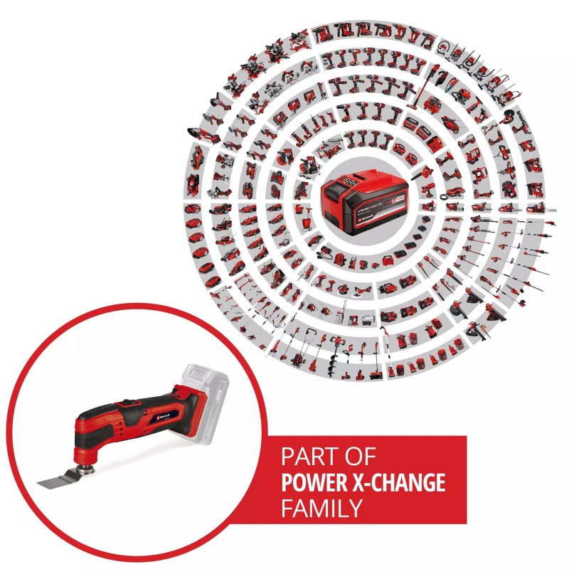 EINHELL UTENSILE MULTIFUNZIONE TC-MG 18 Li-Solo