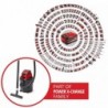 EINHELL ASPIRASOLIDI E LIQUIDI A BATTERIA TC-VC 18/15 Li-Solo