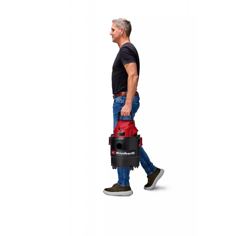 EINHELL ASPIRASOLIDI E LIQUIDI A BATTERIA TC-VC 18/15 Li-Solo