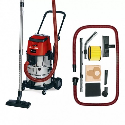 EINHELL ASPIRASOLIDI E LIQUIDI A BATTERIA TE-VC 36/30 Li S-Solo