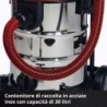 EINHELL ASPIRASOLIDI E LIQUIDI A BATTERIA TE-VC 36/30 Li S-Solo