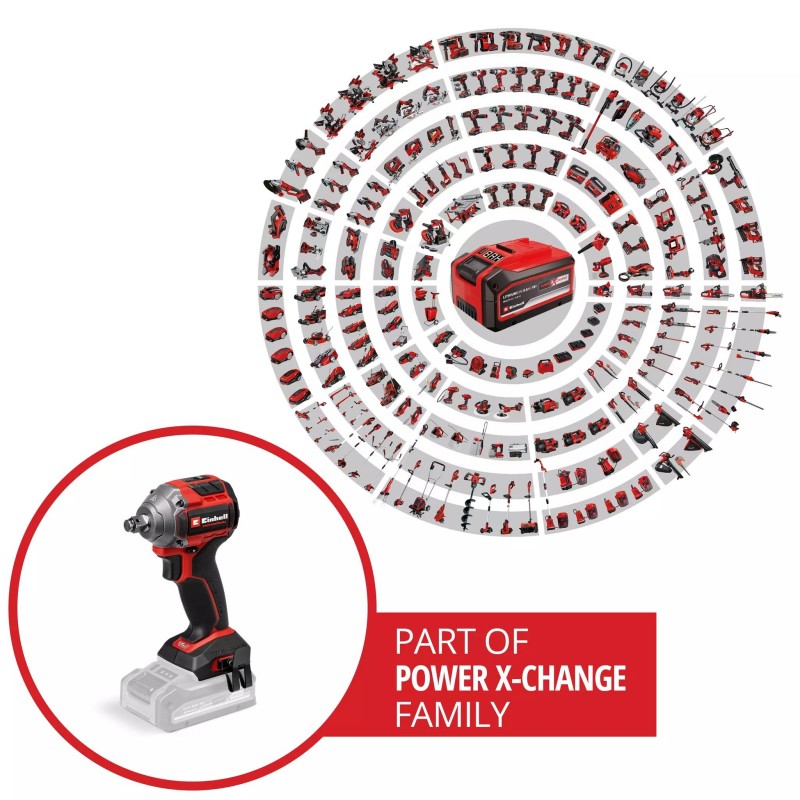 EINHELL AVVITATORE A PERCUSSIONE TP-CW 18/260-C Li BL-Solo