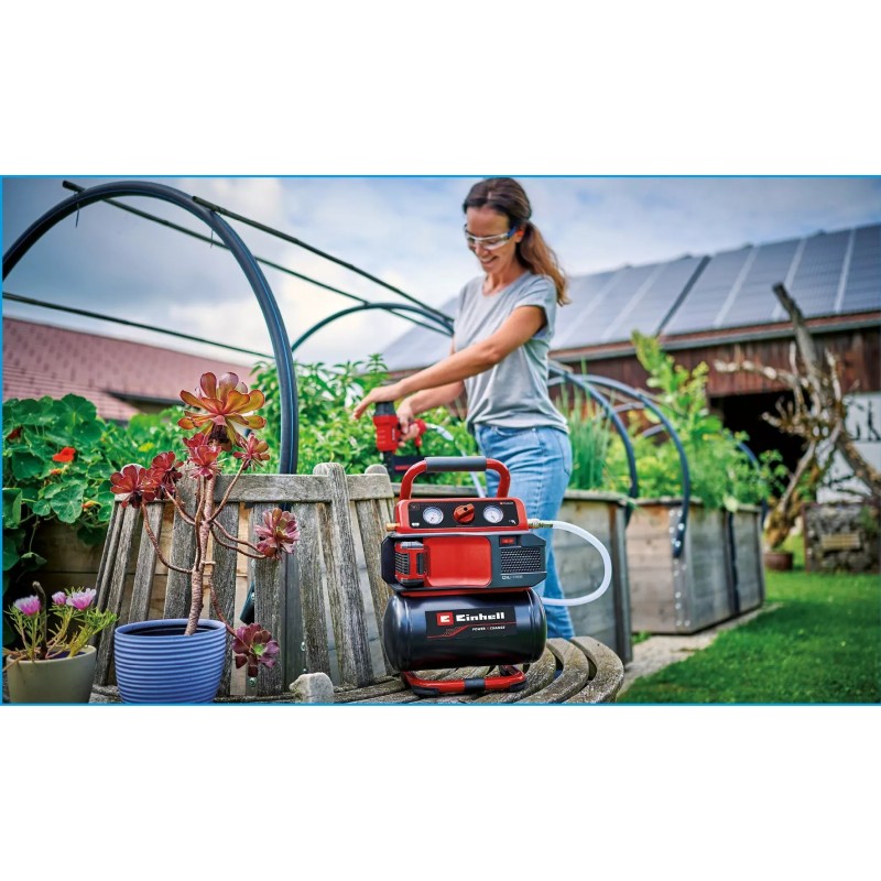 EINHELL COMPRESSORE A BATTERIA TE-AC 18/75 Li OF-SOLO