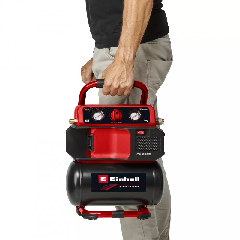 EINHELL COMPRESSORE A BATTERIA TE-AC 18/75 Li OF-SOLO