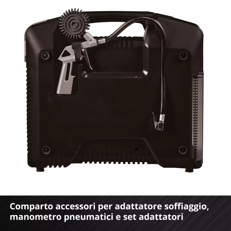EINHELL COMPRESSORE A VALIGETTA A BATTERIA TE-AC 36/8 LI OF SET-SOLO