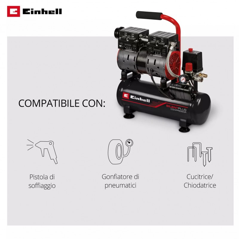 EINHELL COMPRESSORE TE-AC 110/6 SILENT PLUS