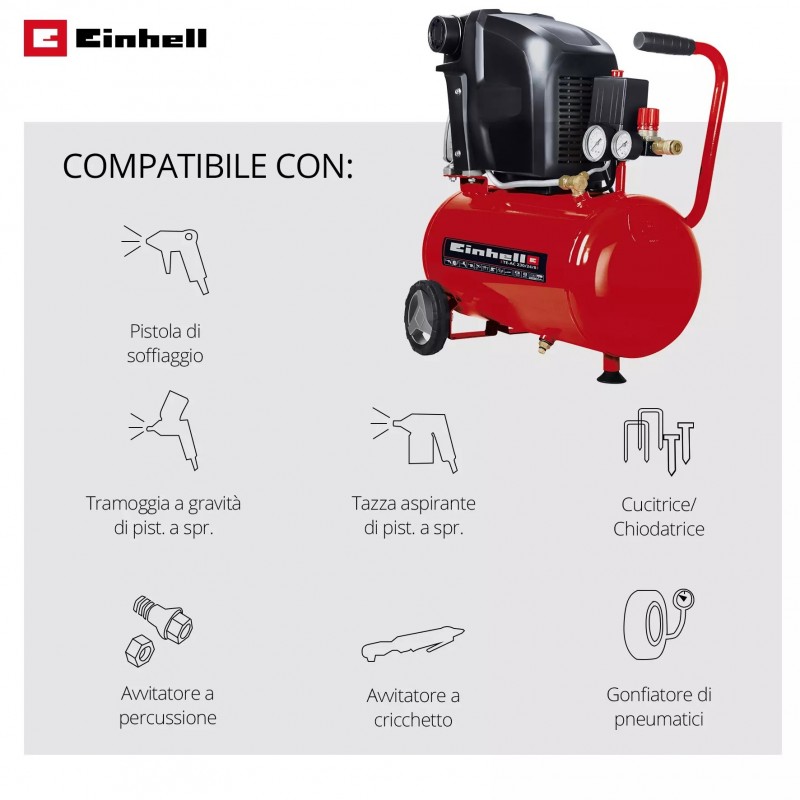EINHELL COMPRESSORE TE-AC 230/24/8