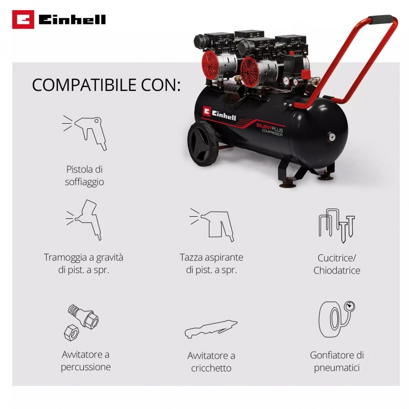 EINHELL COMPRESSORE TE-AC 270/50 SILENT PLUS