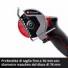 EINHELL SMERIGLIATRICE COMPATTA TP-CO 18/76-C Li BL - Solo