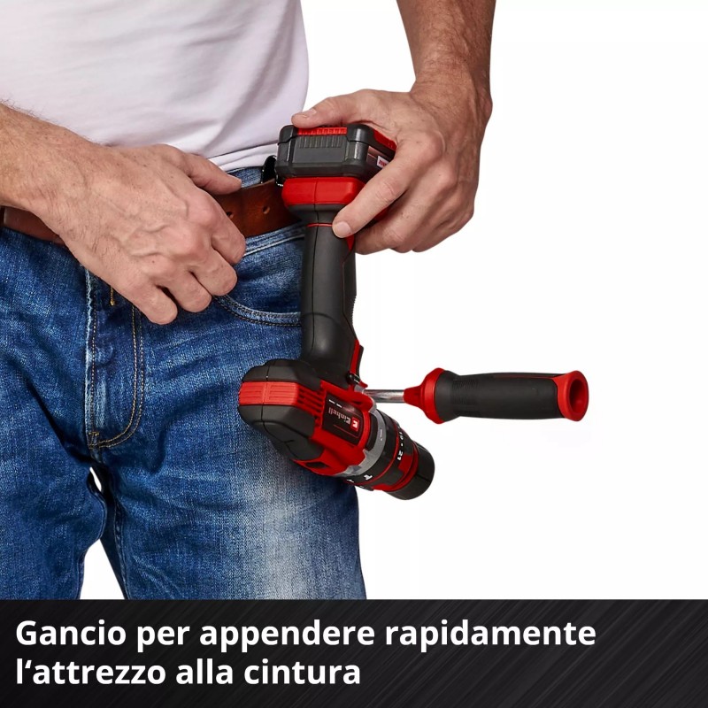 EINHELL TRAPANO A PERCUSSIONE A BATTERIA TE-CD 18/48 Li-i-Solo