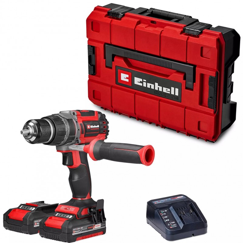 EINHELL TRAPANO A PERCUSSIONE TP-CD 18/70 Li-i BL (2x2
