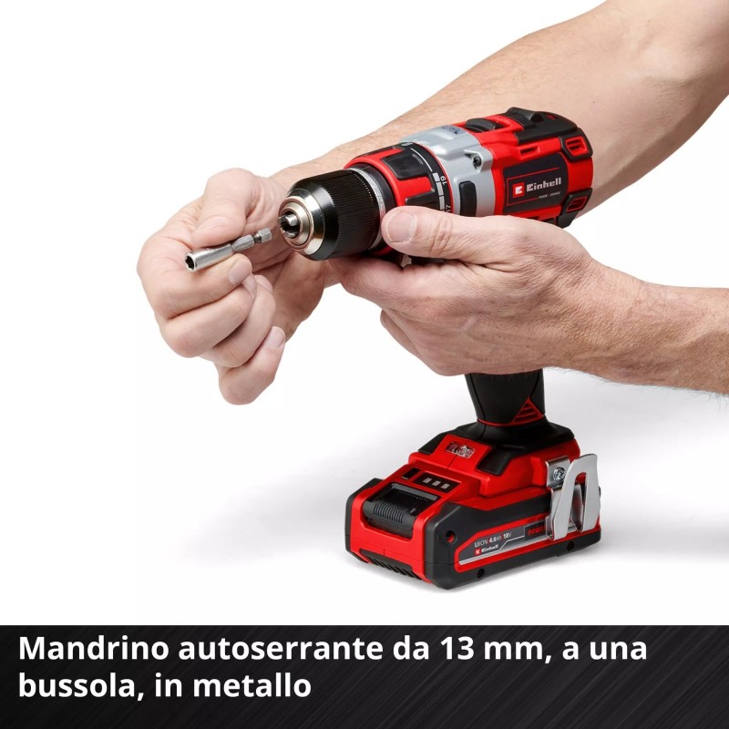 EINHELL TRAPANO A PERCUSSIONE TP-CD 18/80 Li BL-Solo