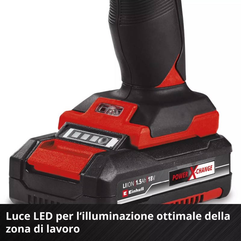 EINHELL TRAPANO AVVITATORE A BATTERIA TC-CD 18/35 Li - Solo