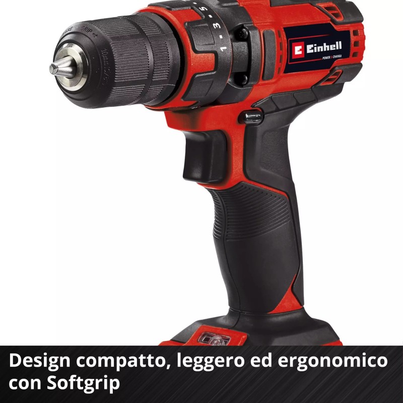 EINHELL TRAPANO AVVITATORE A BATTERIA TC-CD 18/35 Li - Solo