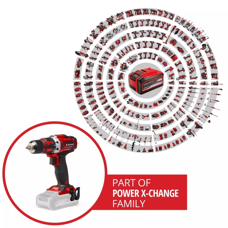 EINHELL TRAPANO AVVITATORE A BATTERIA TE-CD 18/40 Li-Solo
