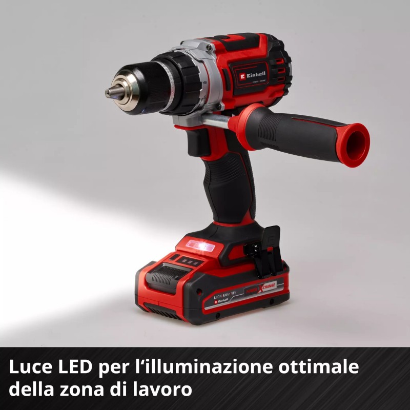 EINHELL TRAPANO AVVITATORE A PERCUSSIONE TP-CD 18/60 Li BL-Solo