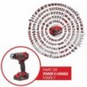 EINHELL TRAPANO AVVITATORE A PERCUSSIONE TP-CD 18/60 Li-i BL (1x2
