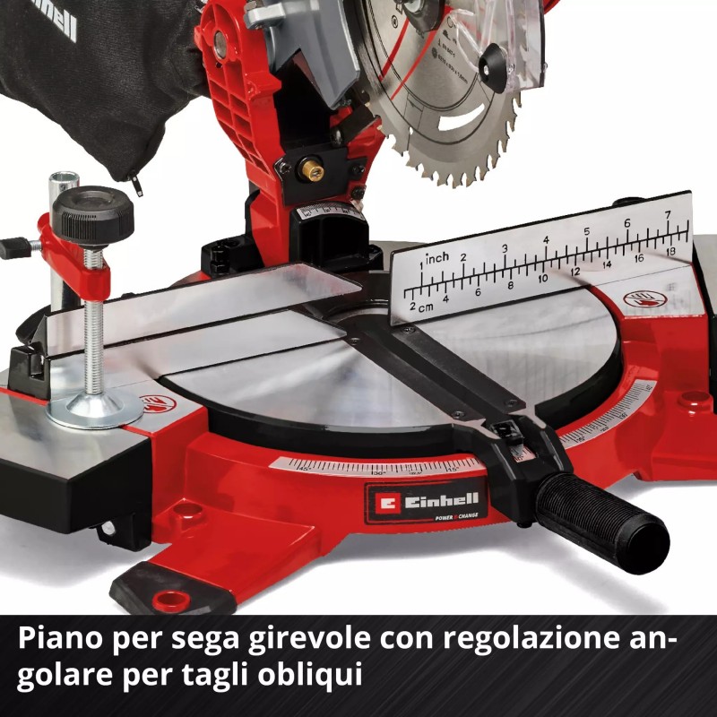 EINHELL TRONCATRICE A BATTERIA TE-MS 18/210 Li-Solo