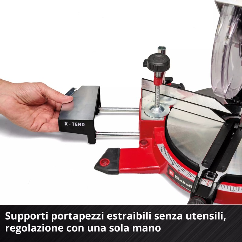 EINHELL TRONCATRICE A BATTERIA TE-MS 18/210 Li-Solo