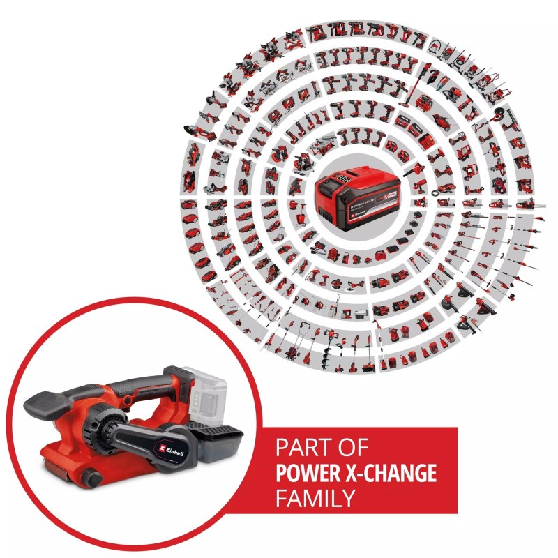 EINHELL LEVIGATRICE A NASTRO TP-BS 18/457 Li BL-Solo