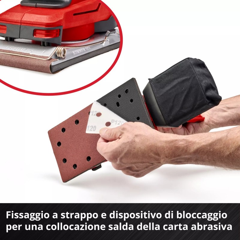 EINHELL LEVIGATRICE ORBITALE A BATTERIA TE-OS 18/230 Li Solo