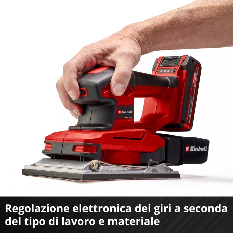 EINHELL LEVIGATRICE ORBITALE A BATTERIA TE-OS 18/230 Li Solo