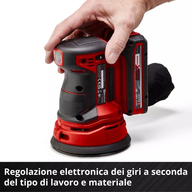 EINHELL LEVIGATRICE ROTORBITALE A BATTERIA TE-RS 18 Li-Solo