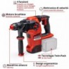 EINHELL MARTELLO TASSELLATORE A BATTERIA HEROCCO 36/28 - SOLO
