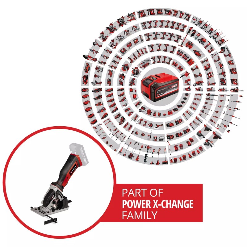 EINHELL MINI SEGA CIRCOLARE A BATTERIA TE-CS 18/89 Li - Solo