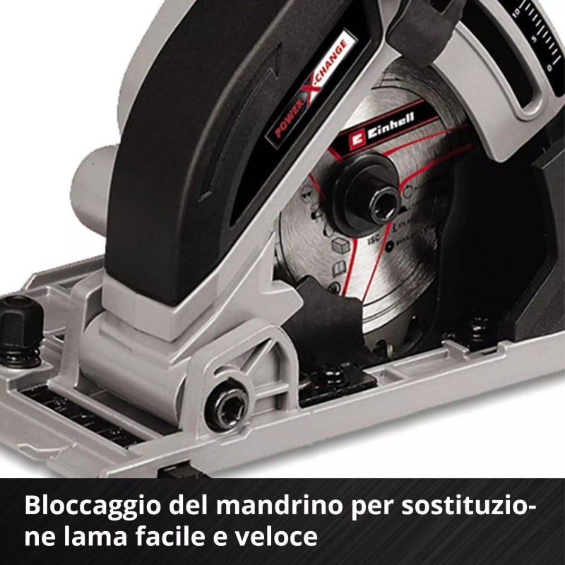 EINHELL MINI SEGA CIRCOLARE A BATTERIA TE-CS 18/89 Li - Solo