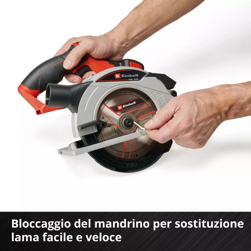 EINHELL SEGA CIRCOLARE A BATTERIA TE-CS 18/165-1 Li - Solo