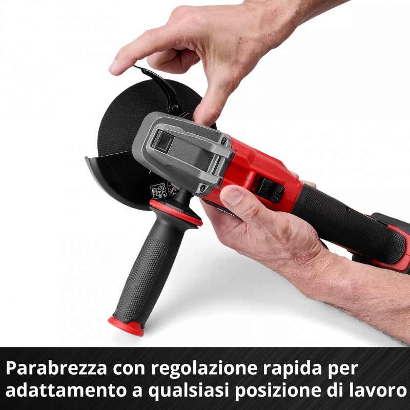 EINHELL SMERIGLIATRICE ANGOLARE A BATTERIA AXXIO 18/115 Q