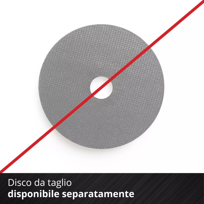 EINHELL SMERIGLIATRICE ANGOLARE A BATTERIA AXXIO 18/115 Q