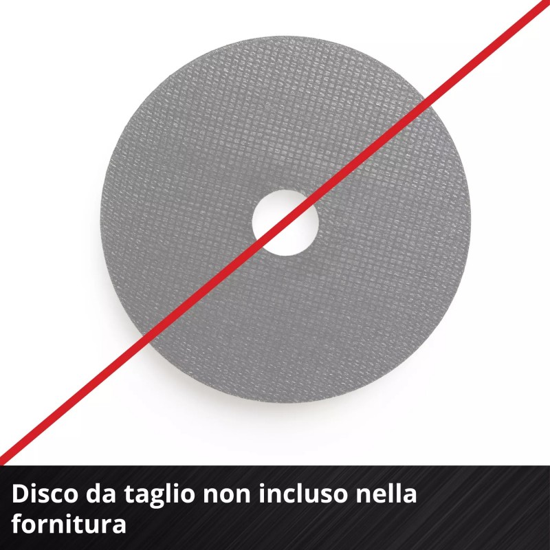 EINHELL SMERIGLIATRICE ANGOLARE A BATTERIA TC-AG 18/115 Li (1x4