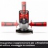 EINHELL SMERIGLIATRICE ANGOLARE A BATTERIA TC-AG 18/115 Li (1x4