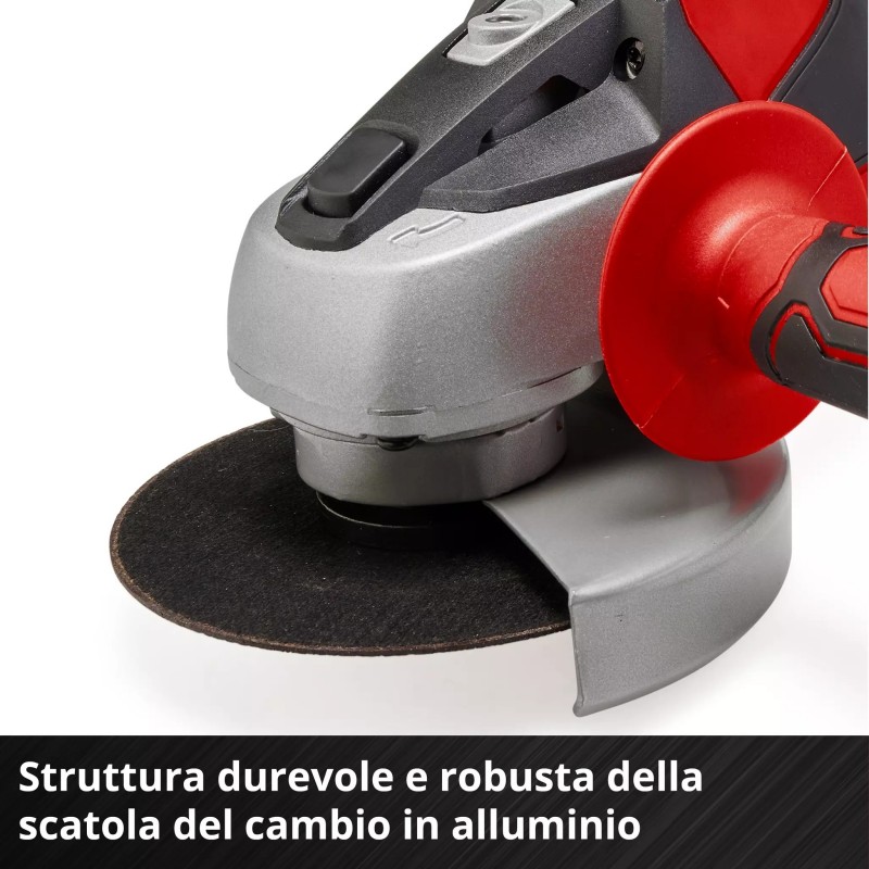 EINHELL SMERIGLIATRICE ANGOLARE A BATTERIA TC-AG 18/115 Li-Solo