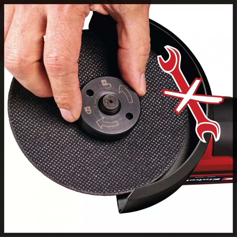 EINHELL SMERIGLIATRICE ANGOLARE A BATTERIA TP-AG 18/125 CE Q Li - Solo